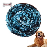 Tapis anti-dérapant avec motif feu d'artifice, bol d'alimentation lente, à la mode, fournitures d'entraînement colorées pour chiens, personnalisable