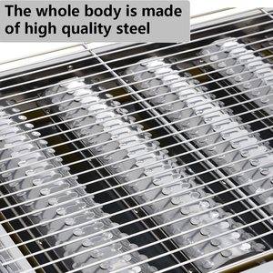 Коммерческий газовый гриль-барбекю из нержавеющей стали с 8 конфорками, бездымный, для жарки устриц, для отелей, ресторанов, улицы - Product Image 5