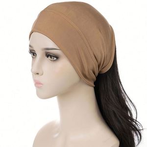 Tube Bonnet Hat Head Cover Durag Muslim Inner Hijabs Cap Under <b>Scarf</b> Turban for Women - Product Image 4