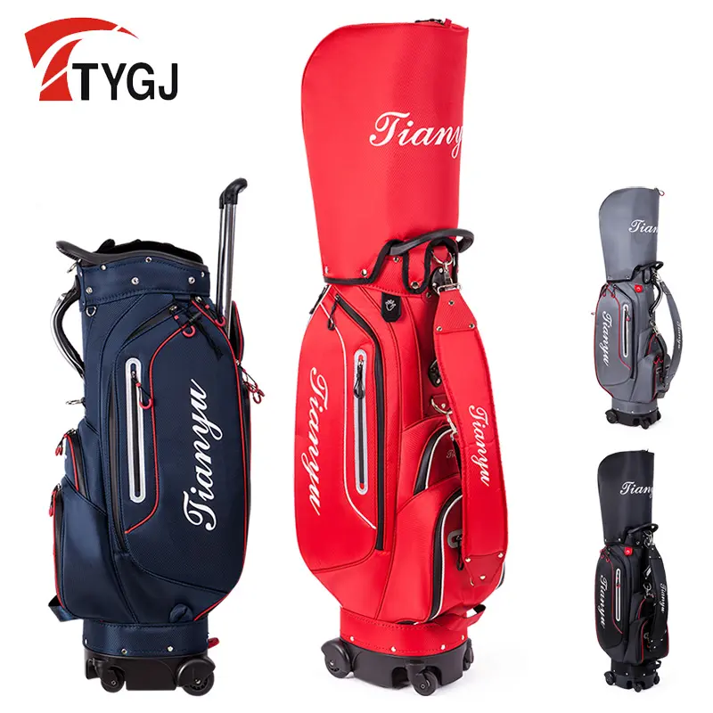 TTYGJ rot evrensel tekerlek golf çantası büyük kapasiteli golf kulübü çantası ile erkekler ve kadınlar için