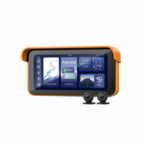 Caméra de tableau de bord universelle pour moto Aoocci C6 Pro, double caméra 1080P, suivi GPS, enregistreur vidéo sans fil CarPlay, étanche, vision nocturne
