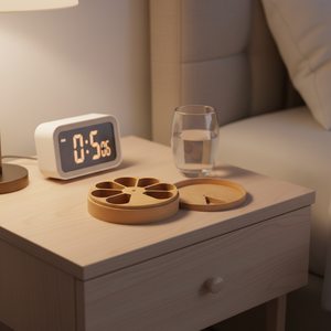 Vente en gros de boîte décorative pour rangement de bijoux, anneau de boucle d'oreille, médecine vitaminée, pilule, boîte en bois quotidienne hebdomadaire - Product Image 2