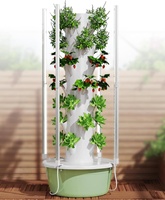 Système hydroponique TSP-L9-36P PP avec prise UK pour balcon intérieur, automatique vertical pour culture en tour, pour ferme, neuf et d'occasion