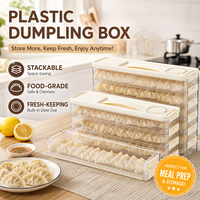 Boîte de rangement pour raviolis inspirée de la porte latérale du réfrigérateur, pour une conservation et une organisation optimales dans les espaces étroits, en plastique de qualité alimentaire