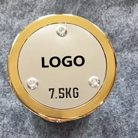 WENDY - Juego de Mancuernas de Alta Calidad de 60 kg para Entrenamiento Físico, Pesas de Gimnasio para Desarrollo Muscular, Mancuernas Cromadas Electrochapadas