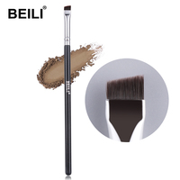 BEILI pennello per sopracciglia angolato di vendita caldo Pro preciso Eye liner pennello per sopracciglia inclinato angolo piatto crudeltà capelli sintetici gratuiti