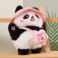 Sac à dos et sac bandoulière en peluche Panda géant de Chengdu, porte-clés pendentif, en coton PP, vente en gros