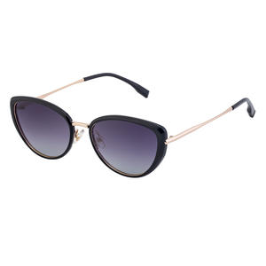 Nuevas gafas de sol tipo ojo de gato para mujer, lentes polarizadas UV400 TAC, montura negra, material de PC, gafas de sol de clase 2 DL-D6418 - Product Image 3