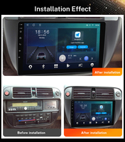 2 Din 9 Inch Android GPS Navi Carplay Auto WIFI 4G IPS Stereo Touch Screen Car Radio Player pour Honda Civic EJ EK EM 1996 ~ 2001