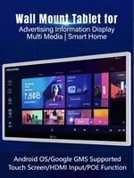 Tablet PC Android de 32'' OEM para Montaje en Pared, Pantalla Táctil POE, Entrada HDMI, Panel de Control Inteligente para el Hogar con Google GMS, Señalización Digital