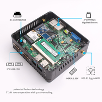 PC Mini Murah Pabrik Baru Intel Celeron J1900 4GB DDR4 Dual 2 Lan 4 USB Win 10 Nuc Nano Tanpa Kipas Industrial
