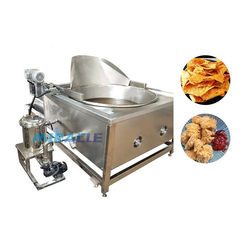 Potato Chips Fried Machine Product Line Round Fryer Electric Deep Fryers Frying Machine