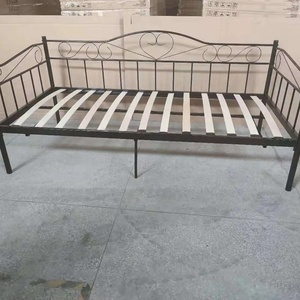 Hot Sale Design Adults Metal Portable Single <b>Bed</b> Single <b>Bed</b> <b>Sofa</b> Single Steel <b>Bed</b> - Product Image 2