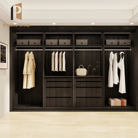 Armoire de rangement moderne en bois à 3 portes personnalisée Armoire de chambre à coucher Meubles d'armoires Design en bois Armoires coulissantes en verre