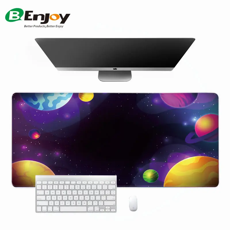 Colourful waterproof Rubber Bottom Microfiber Cloth Surface sublimation desk mat gaming mouse pads