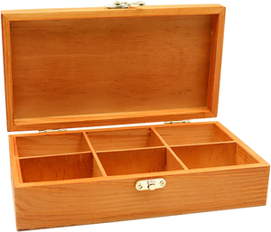Boîte à pièces en bois sur mesure, boîte de rangement pour 100 pièces avec joint en mousse, ensemble de boîtes à pièces en bois personnalisées - Product Image 6