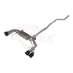 Système d'échappement Vortex Austenitic SS304 pour BMW X3 G01 X4 G02 2.0T B48 avec embouts arrière noirs, ligne de montage U - Product Image 2