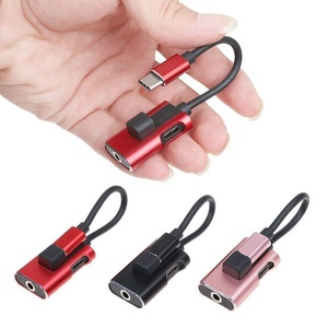 USB di tipo <span class=keywords><strong>c</strong></span> a jack da 3.5mm <span class=keywords><strong>adattatore</strong></span> di auricolare tipo di cavo-<span class=keywords><strong>c</strong></span> 2in1 audio e <span class=keywords><strong>adattatore</strong></span> di ricarica di chiamata/musica - Product Image 1