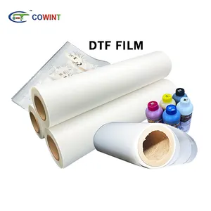 Cowint personalizado 30 33 60cm pet folha hot peel inkjet impressora transferência de filme impressão clara pet filme transferência de papel para DTF t shirt