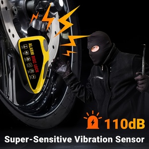 UMEDO Anti-theft Alarm Disc Brake <strong>Lock</strong> Kids' Scooter Motorcycle Key Disc Bike <strong>Lock</strong> <strong>Portable</strong> Key Electronic Bike <strong>Lock</strong> - Product Image 2