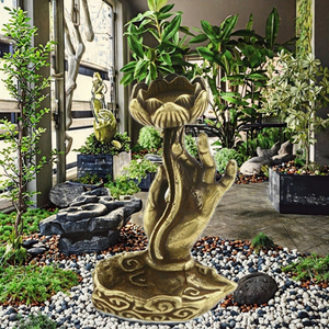 Fabrik preis Buddha-Hand geformter Wasserfall Weihrauch brenner 5.5CM Ornament Backflow Desk Censer Cone Werbe geschenke - Product Image 3