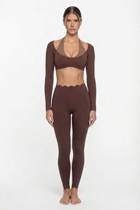 Conjunto Deportivo para Mujer con Cuello Cuadrado Personalizado, Secado Rápido, Absorción <span class=keywords><strong>de</strong></span> Humedad y Sujetador Incorporado - Product Image 5