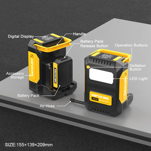 <span class=keywords><strong>Pompe</strong></span> à air de voiture portable haute puissance avec batterie portable pour gonfleurs de pneus de véhicule électrique en <span class=keywords><strong>libre</strong></span>-<span class=keywords><strong>service</strong></span> cylindre de 40mm - Product Image 3