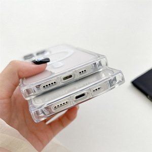 Cubierta trasera <span class=keywords><strong>cuadrada</strong></span> de acrílico, marco de TPU, rectangular, transparente, a prueba de golpes, <span class=keywords><strong>funda</strong></span> de teléfono para <span class=keywords><strong>iPhone</strong></span> 16 Pro 15 14 Plus 13 12 <span class=keywords><strong>11</strong></span> Pro Max - Product Image 5