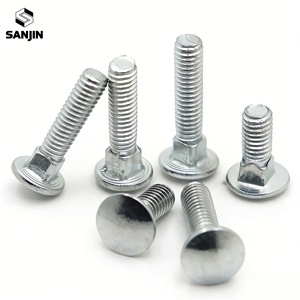 M4 M5 M6 M8 <strong>M10</strong> M12 Carriage <strong>Bolts</strong> Carbon Steel GB12 DIN603 Round Head Square Neck <strong>Coach</strong> Screws for Furniture Shelf Desk - Product Image 1