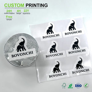 Pegatinas de Vinilo Impermeables Personalizables con Nombre de Marca para Productos de Cuidado de la Piel y Belleza, Pegatinas Decorativas - Product Image 1