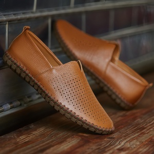 Zapatos de Verano de Lujo <span class=keywords><strong>para</strong></span> <span class=keywords><strong>Hombre</strong></span>, Mocasines Casuales de Caña Baja, Sin Cordones, con Diseño Calado, <span class=keywords><strong>para</strong></span> Conducir, Tallas Grandes, Suela de Goma Hecha a Mano - Product Image 2
