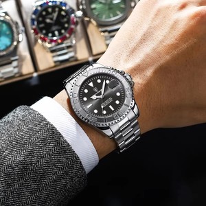POEDAGAR 680 Montre-bracelet de luxe pour homme à mouvement quartz, en <span class=keywords><strong>acier</strong></span> inoxydable, avec aiguilles lumineuses, Reloj Hombre - Product Image 6