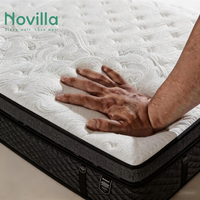 Novilla Luxus Hybrid Taschenfederkernmatratze King Size Orthopädische Memory-Schaum-Bettmatratze in einer Box für Hotel-Großhandel