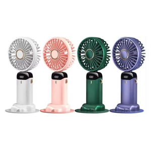 Produit tendance 2025, ventilateur portable 1200 mAh, 5 niveaux de vitesse, mini ventilateur à main, refroidisseur d'air, ventilateur sur pied rechargeable - Product Image 2