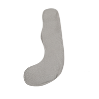 Meilleur coussin de grossesse en forme de J, coussin de soutien maternité avec housse en coton lavable, soutien corporel écologique non toxique, soulage les douleurs dorsales