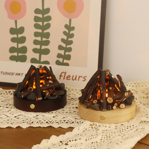 Decorazione albero lampada da tavolo in legno rumore bianco USB lampada Touch da comodino ricaricabile con batteria - Product Image 2