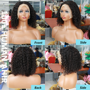 Perruques Frontales en <span class=keywords><strong>Cheveux</strong></span> Humains, Tressées et à Dentelle Complète pour Femmes, Boîte de Présentation Brésilienne Noire Péruvienne, <span class=keywords><strong>Coupe</strong></span> <span class=keywords><strong>Courte</strong></span> Pixie Bob HD Lace - Product Image 3