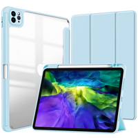 Housse de tablette pliable polyvalente pour iPad Air 4 Air 5 10,9 pouces et iPad Air 11 Bord en TPU souple