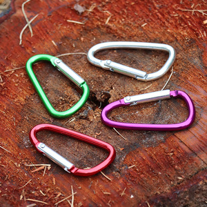 Mousqueton <span class=keywords><strong>tactique</strong></span> en aluminium en forme de <span class=keywords><strong>D</strong></span>, personnalisé en usine, pour la chasse en extérieur, équipement portable de camping et de randonnée, léger pour l'alpinisme - Product Image 5