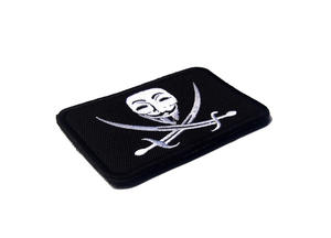 Patch brodé en tissu durable, motif visage de personnage de <span class=keywords><strong>film</strong></span> 'V' de 'Vengeance', pour masque tactique, sacs, chapeaux, vestes, DIY - Product Image 3