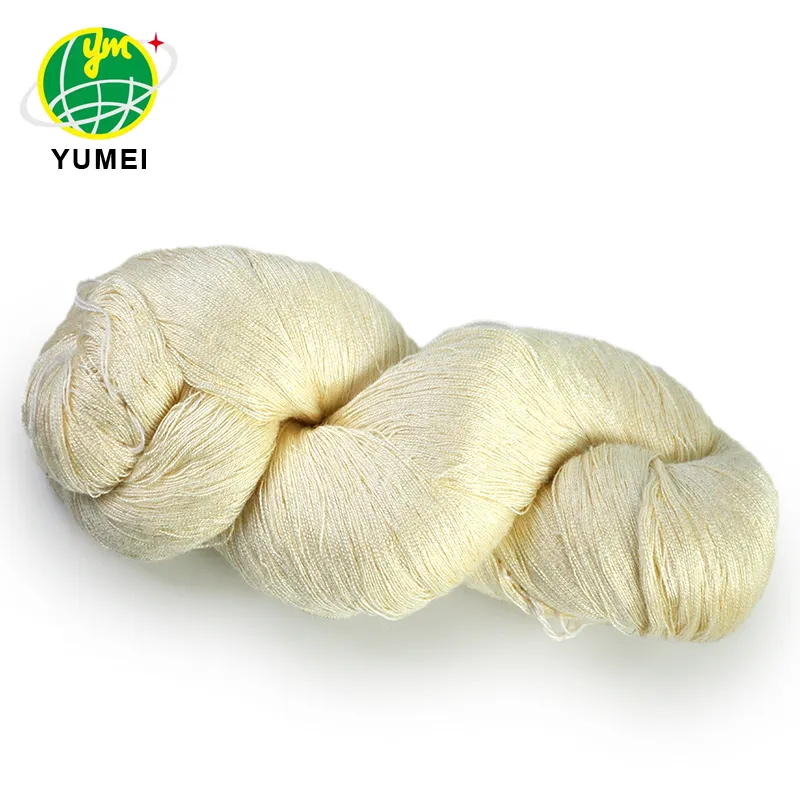 China preço de fábrica 12Nm 100% pura seda crua para tecelagem natural fiado seda tingido fio cone seda