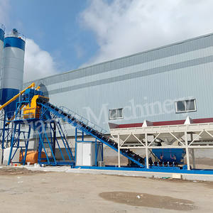 Centrale à béton mobile compacte de haute qualité 45m³/h avec mélangeur de 750 litres pour les industries de la fabrication de ciment et des silos - Product Image 2