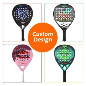 Raquette de tennis et de paddle légère et portable en fibre de carbone 18K de qualité supérieure, modèle Qingyu 022 personnalisé 38mm 12K, qualité professionnelle - Product Image 4