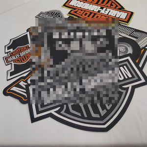 Toppa Ricamata Personalizzata Teschio da Biker di <span class=keywords><strong>Grandi</strong></span> Dimensioni Vendita all'Ingrosso Toppe Ricamate a Mano Termoadesive per Cappelli - Product Image 2