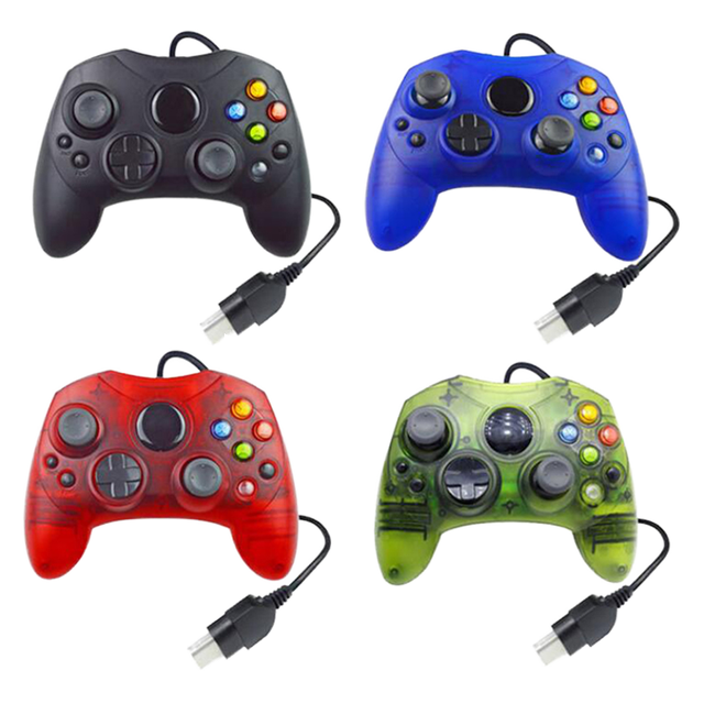 For Xbox Classic Retro Wired Game Controller Vibration Motor Joystick Handle Joypad Manette