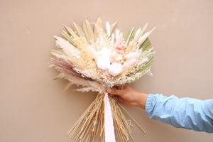 Produit en vogue, queue de lapin de rose conservée, bouquet de <span class=keywords><strong>fleurs</strong></span> séchées d'eucalyptus en cuivre - Product Image 5