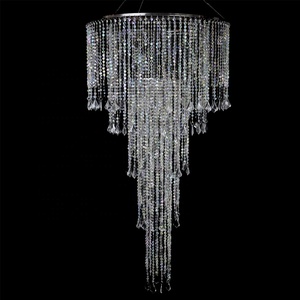 Decorazione di cerimonia nuziale del <span class=keywords><strong>diamante</strong></span> di perline con foglie di goccia di plastica lampadari - Product Image 2
