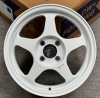 Rueda de Aleación de Aluminio Fundido Plateada de 15 Pulgadas 6.5J 4X100 para Automóviles de Pasajeros
