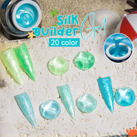 ICE NOVA Gel de construction pour ongles en soie 15 ml, vernis à ongles permanent UV, gel araignée, vernis à ongles pailleté, gel de construction UV