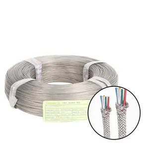 Alambre de protección de cobre y níquel, cable eléctrico ptfe aislado, 28awg, 2/ 4 núcleos, blindado, en Pakistán